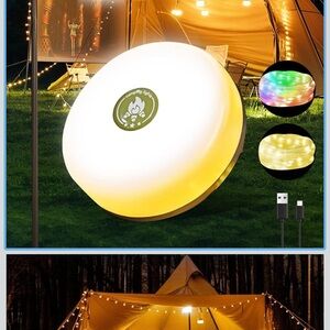 Camping LED Lantern - Warm White Rechargeable Outdoor Light